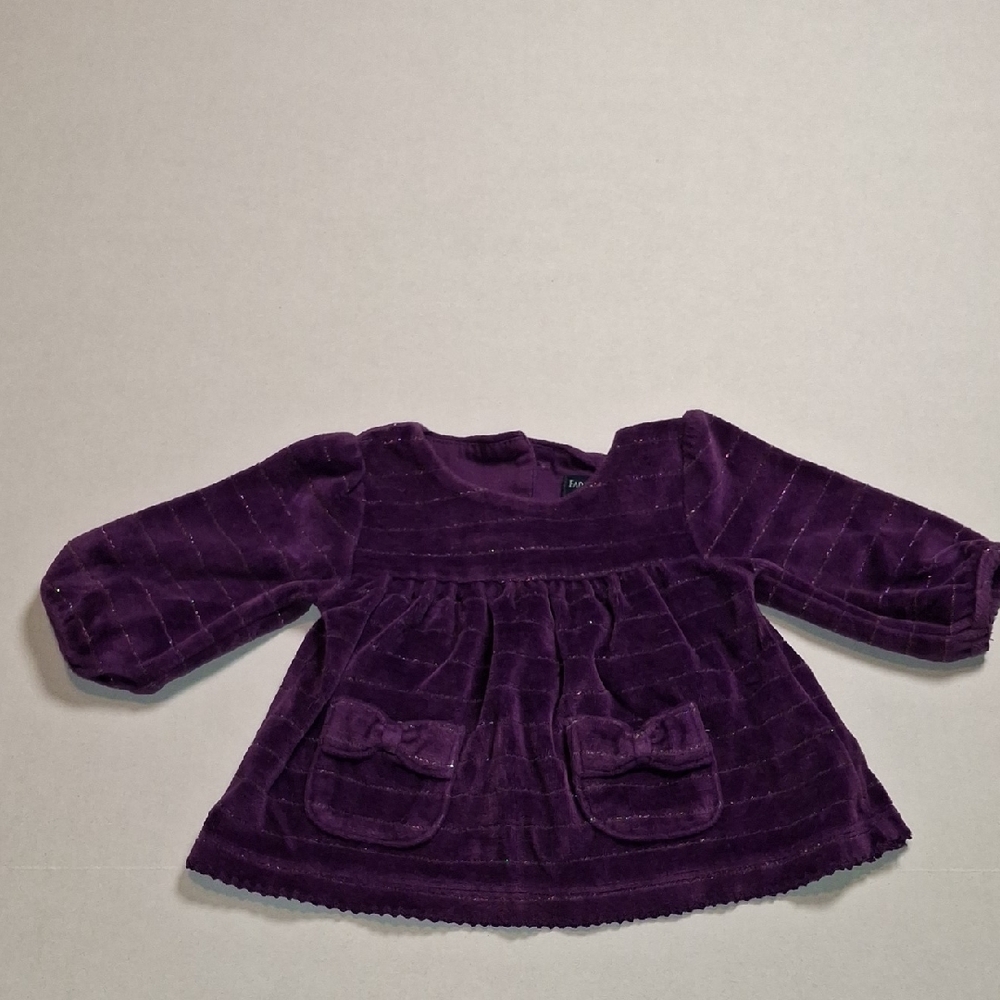 Faded Glory Purple Velvet Kids Blouse